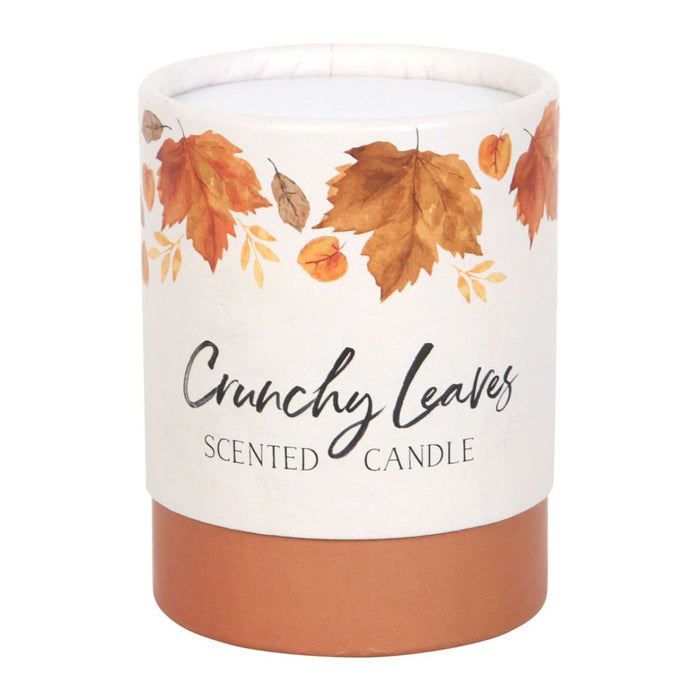 Autumn Crunchy Leaves Candle in Glass Pot — Flory's Online