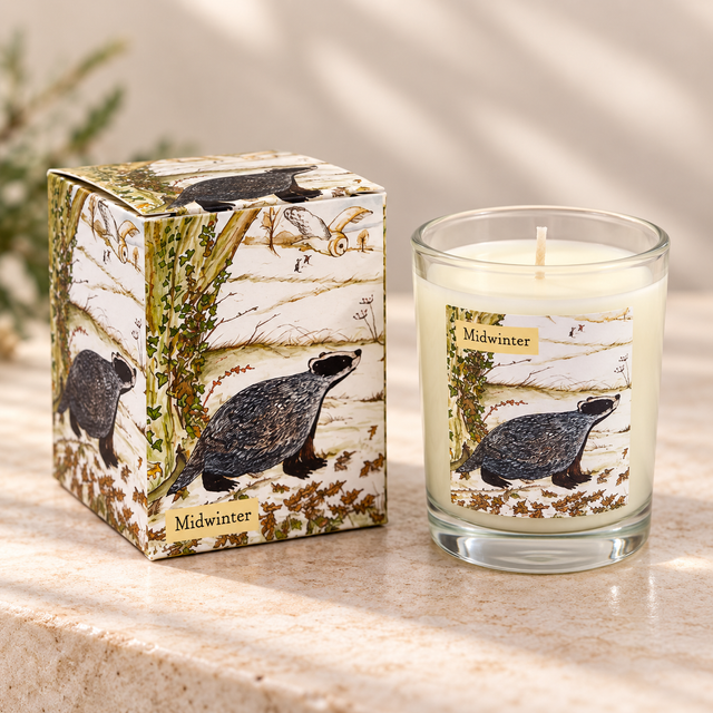 Small Scented Votive Candle - Midwinter - (Badger)