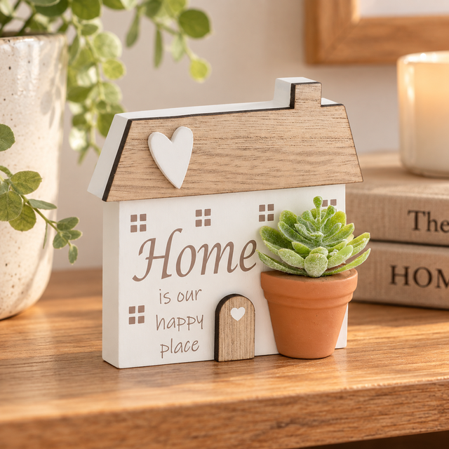 Planted With Love Home Standing Plaque