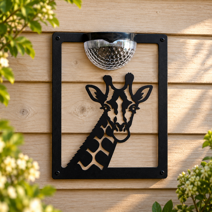 Giraffe Solar Light Wall Plaque
