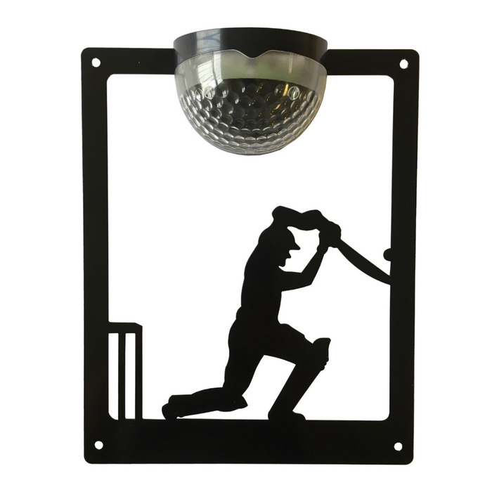 IMPERFECT- Cricketer Solar Light Wall Plaque