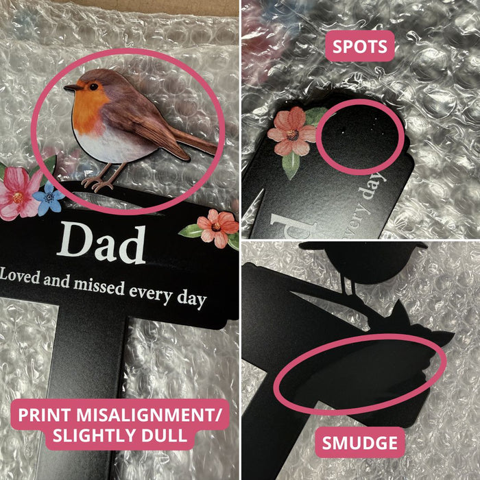 IMPERFECT - 'Dad' Large Robin Pot Stake