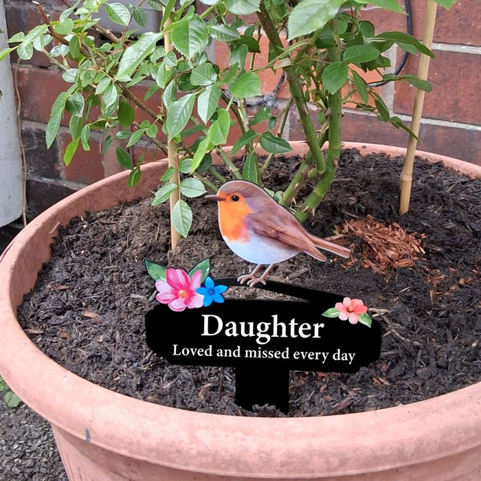 'Daughter' Large Robin Pot Stake