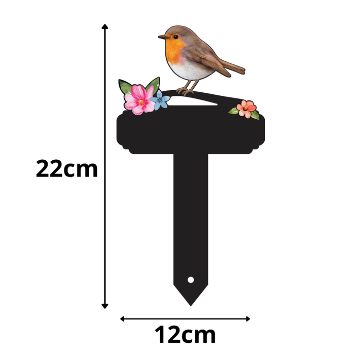 Personalised Large Robin Pot Stake