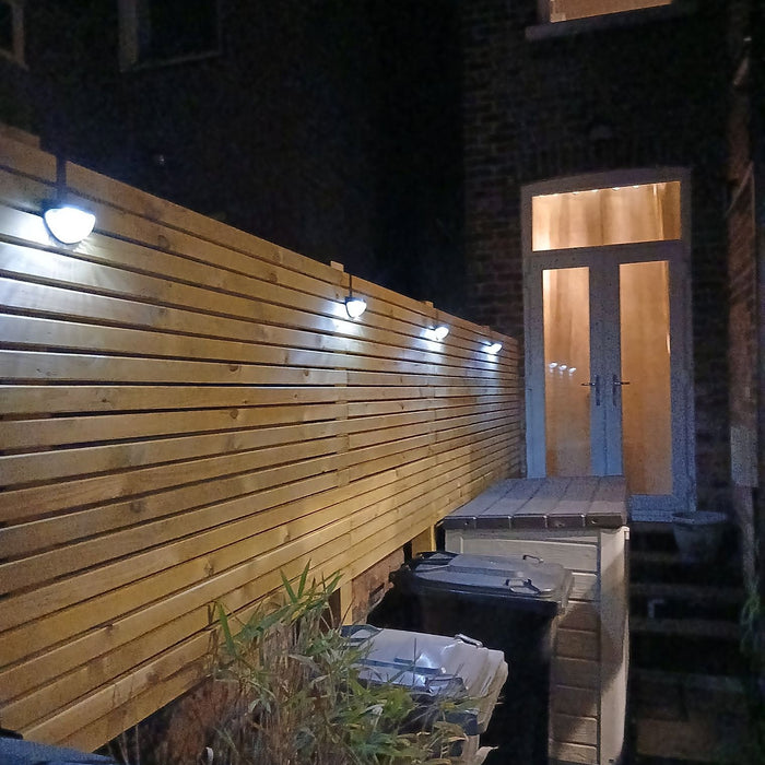 Hook Over Fence Solar Lights – Standard (No Motion Sensor) - No Screws or Drills Required!