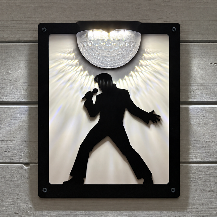 Limited Edition - Elvis Solar Light Wall Plaque