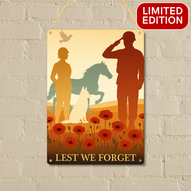 We Remember Them All 25cm Sign