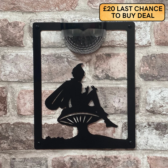 Fairy Solar Light Wall Plaque