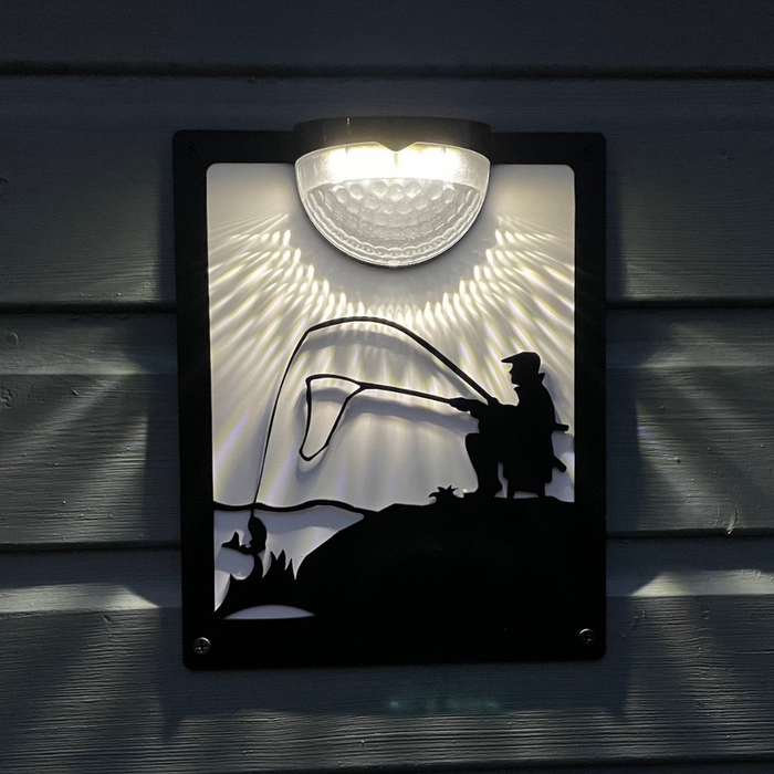 IMPERFECT- Fisherman Solar Light Wall Plaque