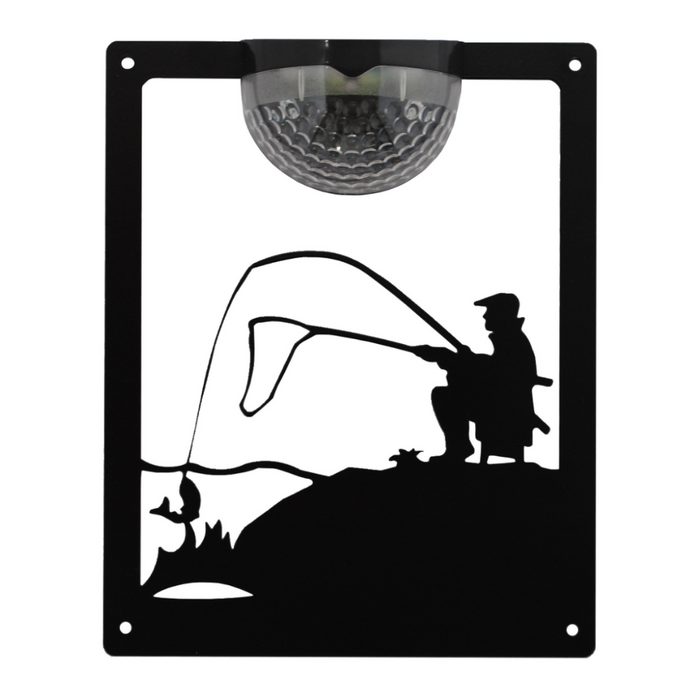 IMPERFECT- Fisherman Solar Light Wall Plaque