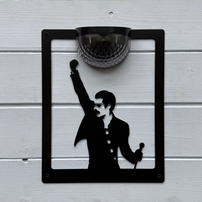 Freddie Mercury Solar Light Wall Plaque