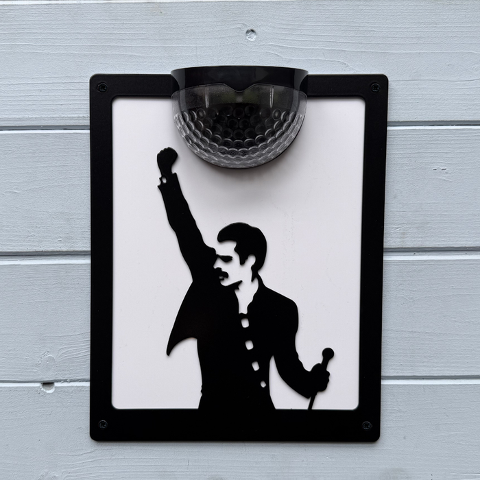 Freddie Mercury Solar Light Wall Plaque
