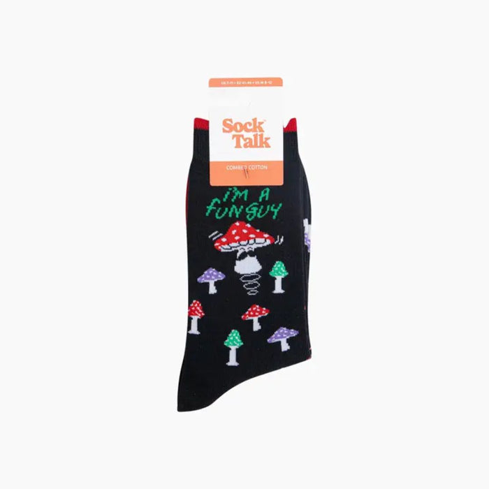 Fun Guy Mushroom Combed Cotton Socks