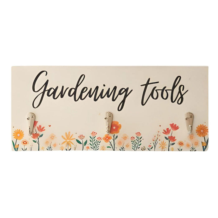 'Gardening Tools' Hooked Sign