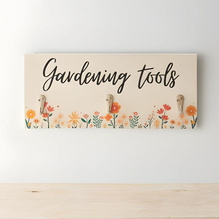 'Gardening Tools' Hooked Sign