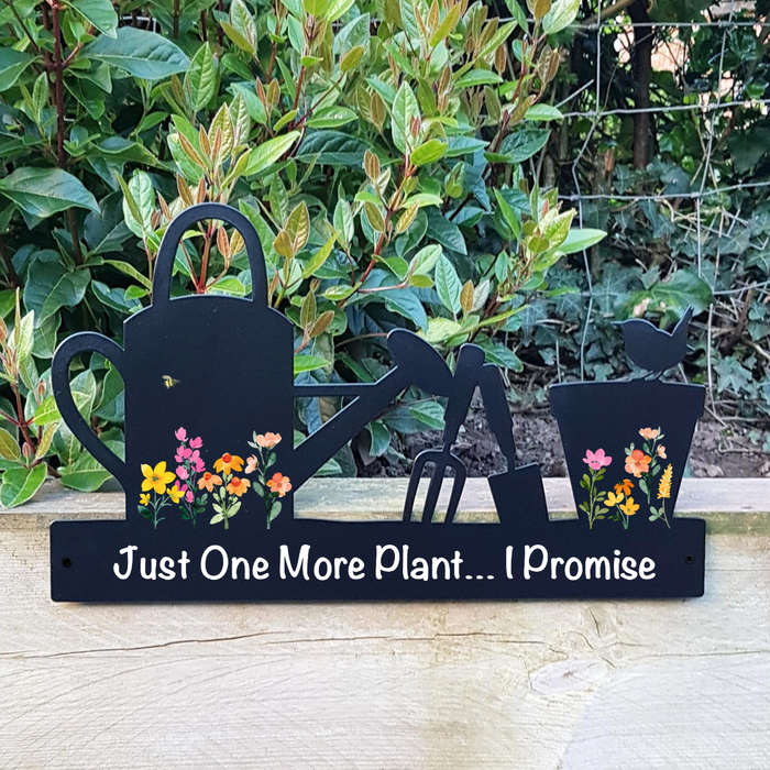 'Just One More Plant...' Large Garden Wall Art