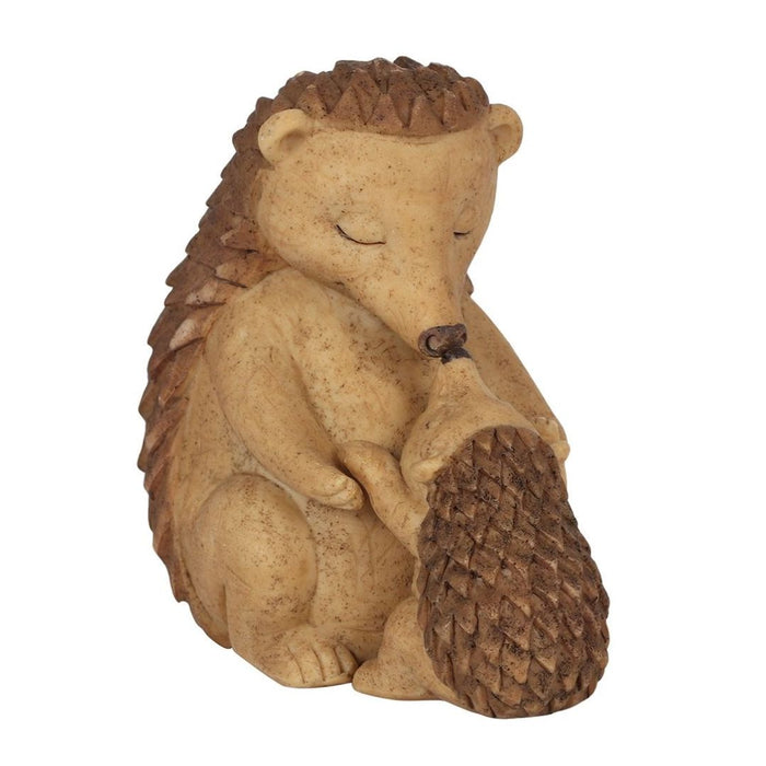 Happy Hoglet Mother and Baby Hedgehog Ornament