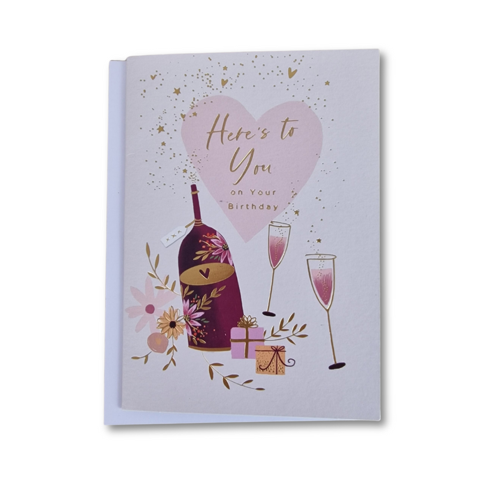 Here's to you on your birthday Card