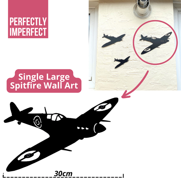 IMPERFECT- Single Large Spitfire Wall Art