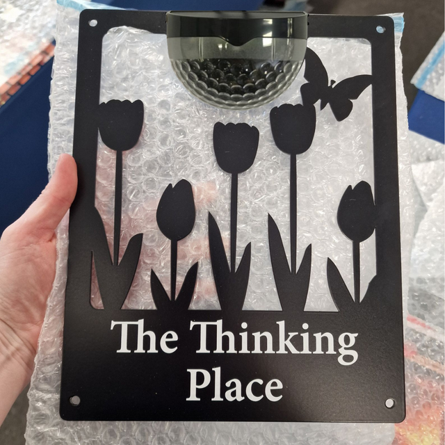 IMPERFECT - 'The Thinking Place' Solar Plaque