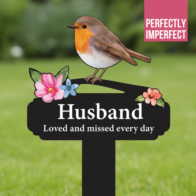 IMPERFECT - 'Husband' Large Robin Pot Stake