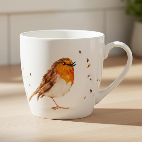 Clemency Bunn Chubby Robin Mug