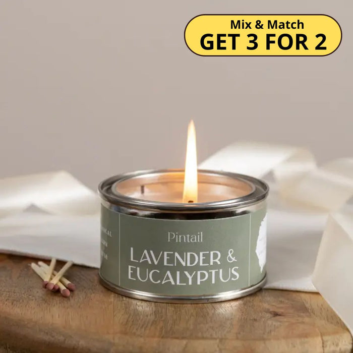 Lavender & Eucalyptus Paint Pot Candle
