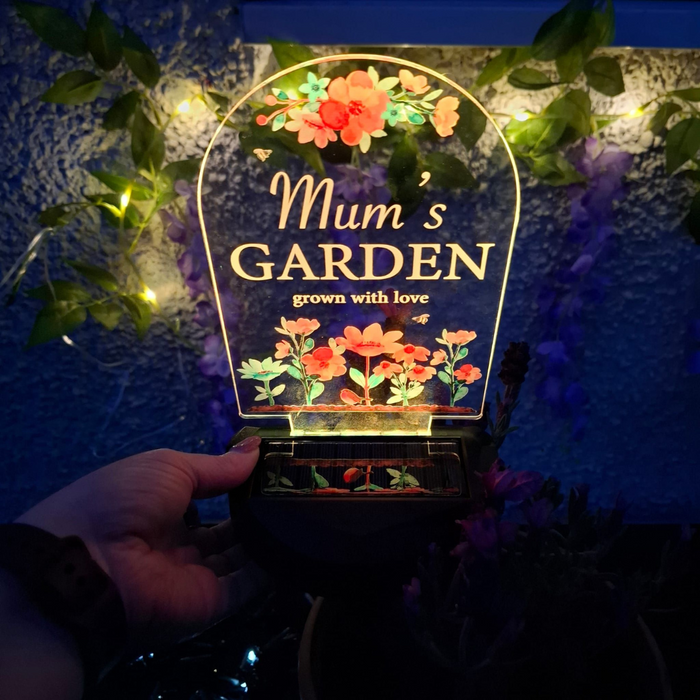 Mum's Garden - Grown with love Solar Stake