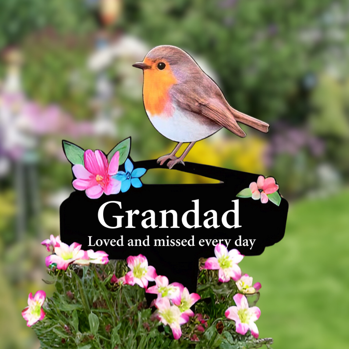 'Grandad' Large Robin Pot Stake