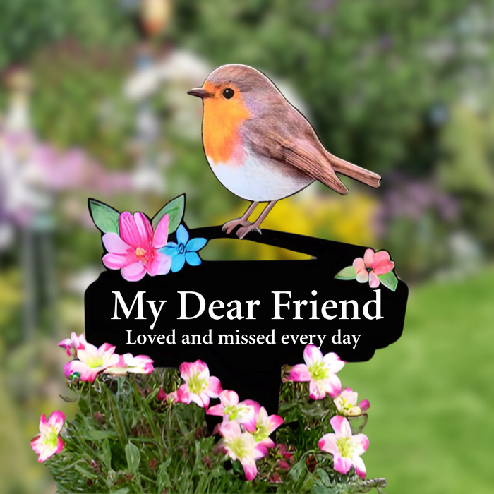 'My Dear Friend' Large Robin Pot Stake