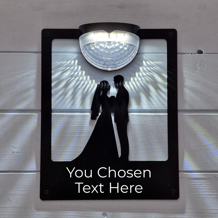 Wedding Solar Light Wall Plaque (You Can Personalise Me!)