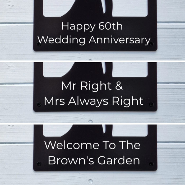Wedding Solar Light Wall Plaque (You Can Personalise Me!)