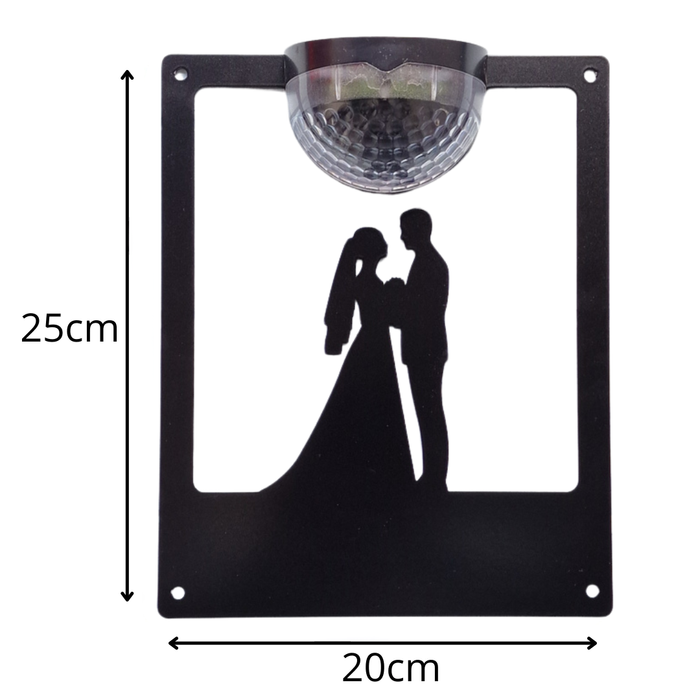 Wedding Solar Light Wall Plaque (You Can Personalise Me!)