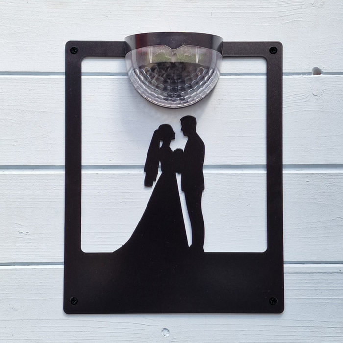 Wedding Solar Light Wall Plaque (You Can Personalise Me!)