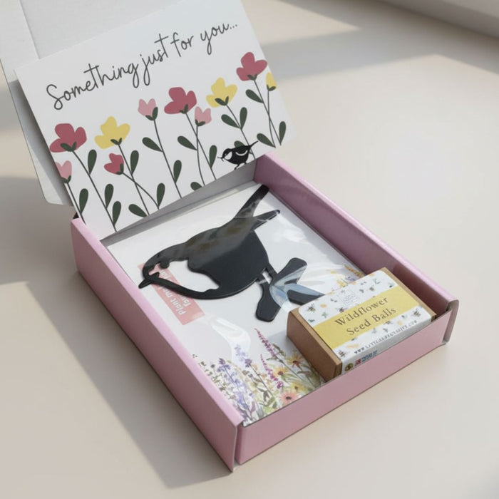 Robin Stake + Wildflower Seed balls Gift Set