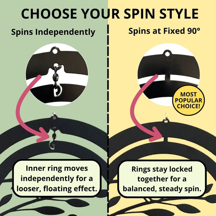 Fairy Hanging Silhouette Orbit Spinner