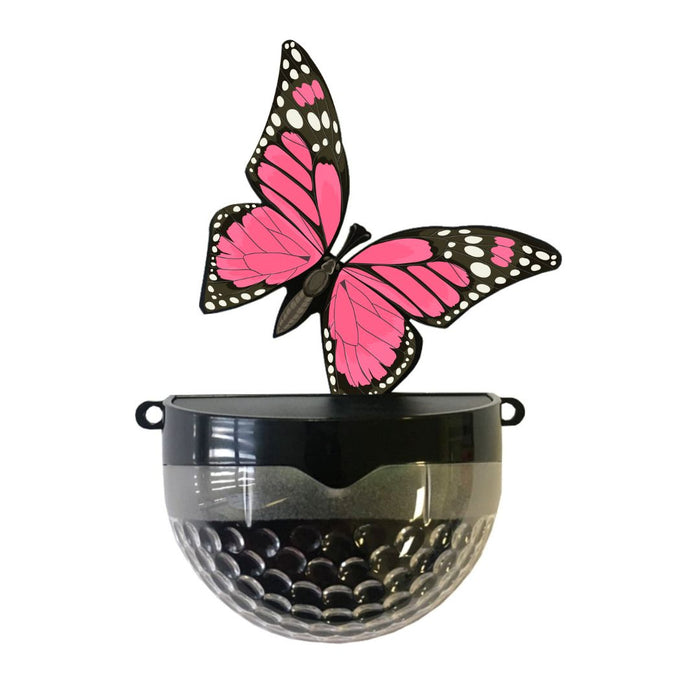 Coloured Butterfly Solar Powered LED Light (Pink/Orange/Blue)
