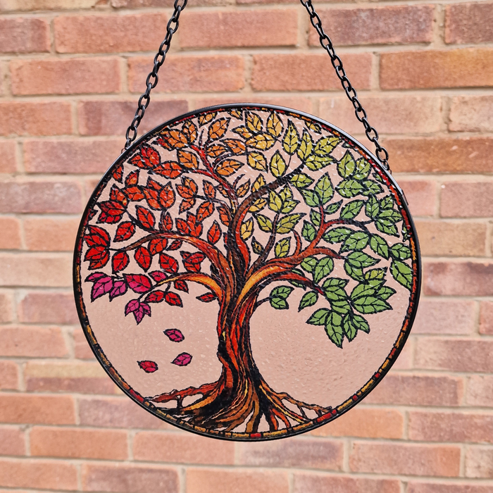 Stained Glass Tree of Life Suncatcher