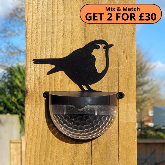 Robin Cut-Out Solar Powered LED Light