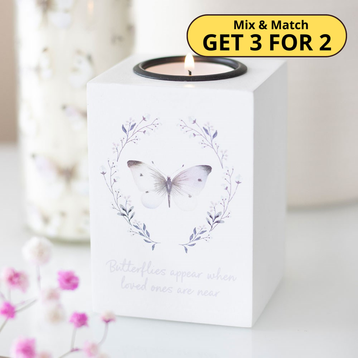 Butterflies Appear Tealight Candle Holder