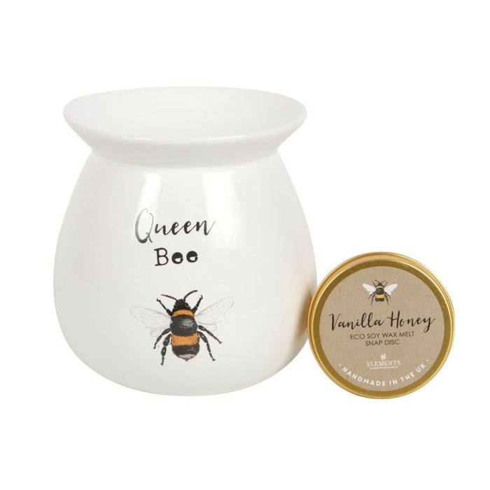 'Queen Bee' Wax Melt Burner + Vanilla Wax Melt included