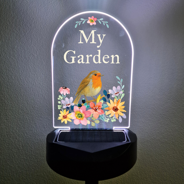 'My Garden' Robin Solar Stake