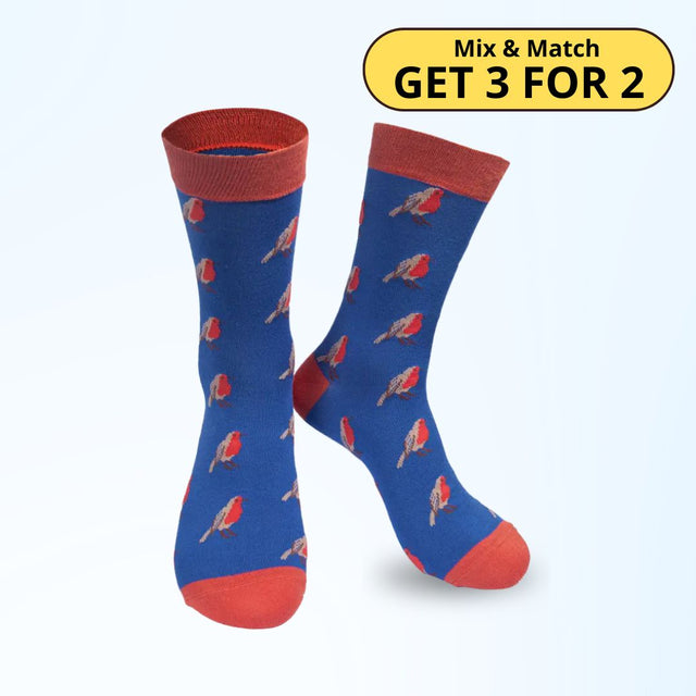 Red Robin Men's Bamboo Socks