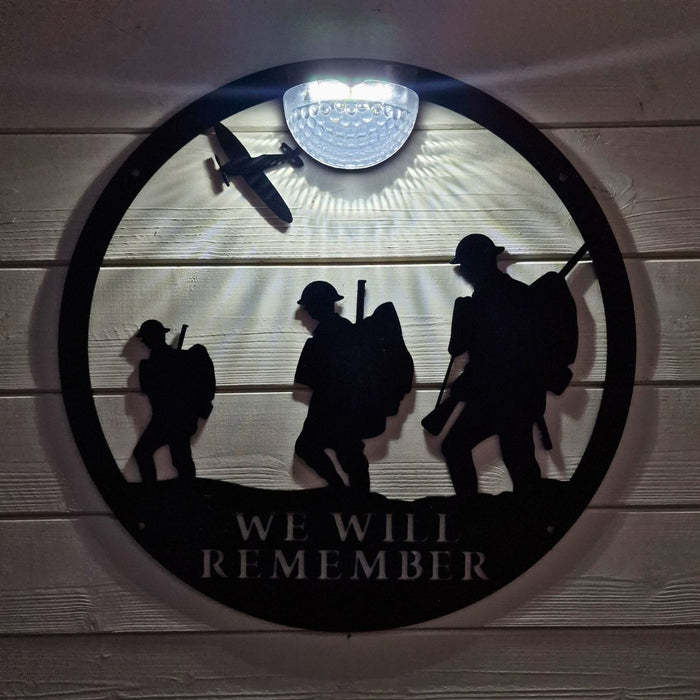 IMPERFECT - Large Remembrance Circle Solar Plaque