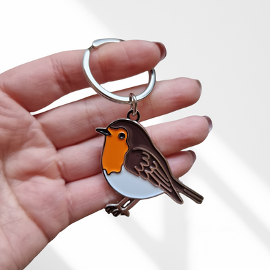 robin チャーム Leather Ltd Emvy Love – Keyring Robin チャーム