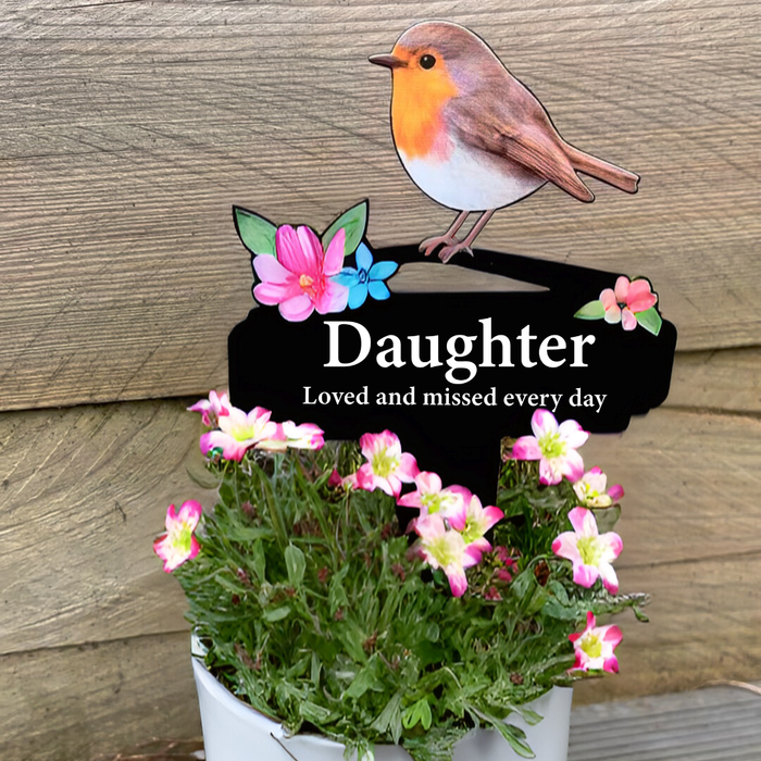 'Daughter' Large Robin Pot Stake