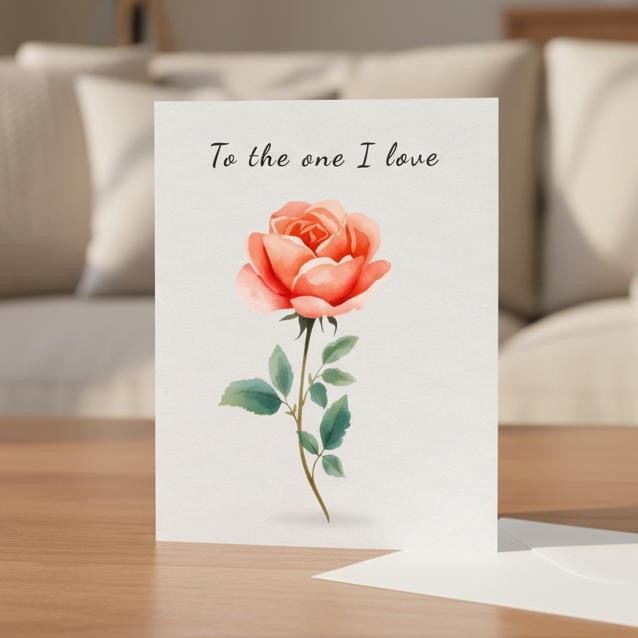 'To the one I love' Card