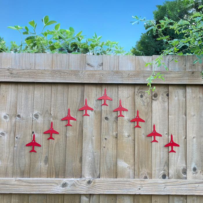 Set of 9 Red Hawk T1 - Wall Art
