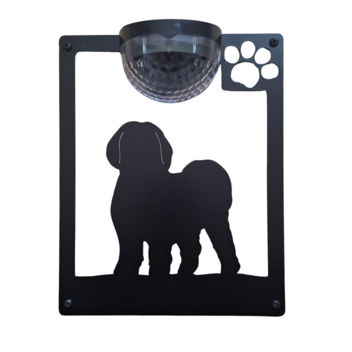 IMPERFECT - Shih Tzu Dog Solar Light Wall Plaque