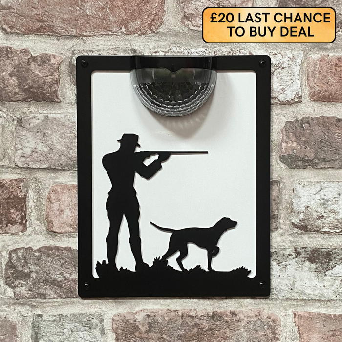 Shooter Solar Light Wall Plaque